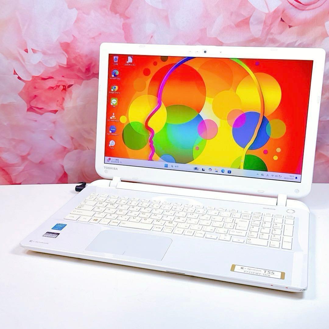 新品爆速SSD✨windows11 カメラ ノートパソコン オフィス 高性能i3