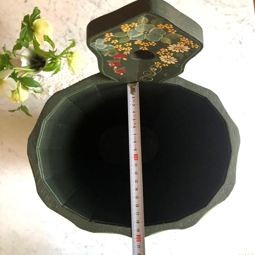 トールペイント　傘立て　ヴィンテージ