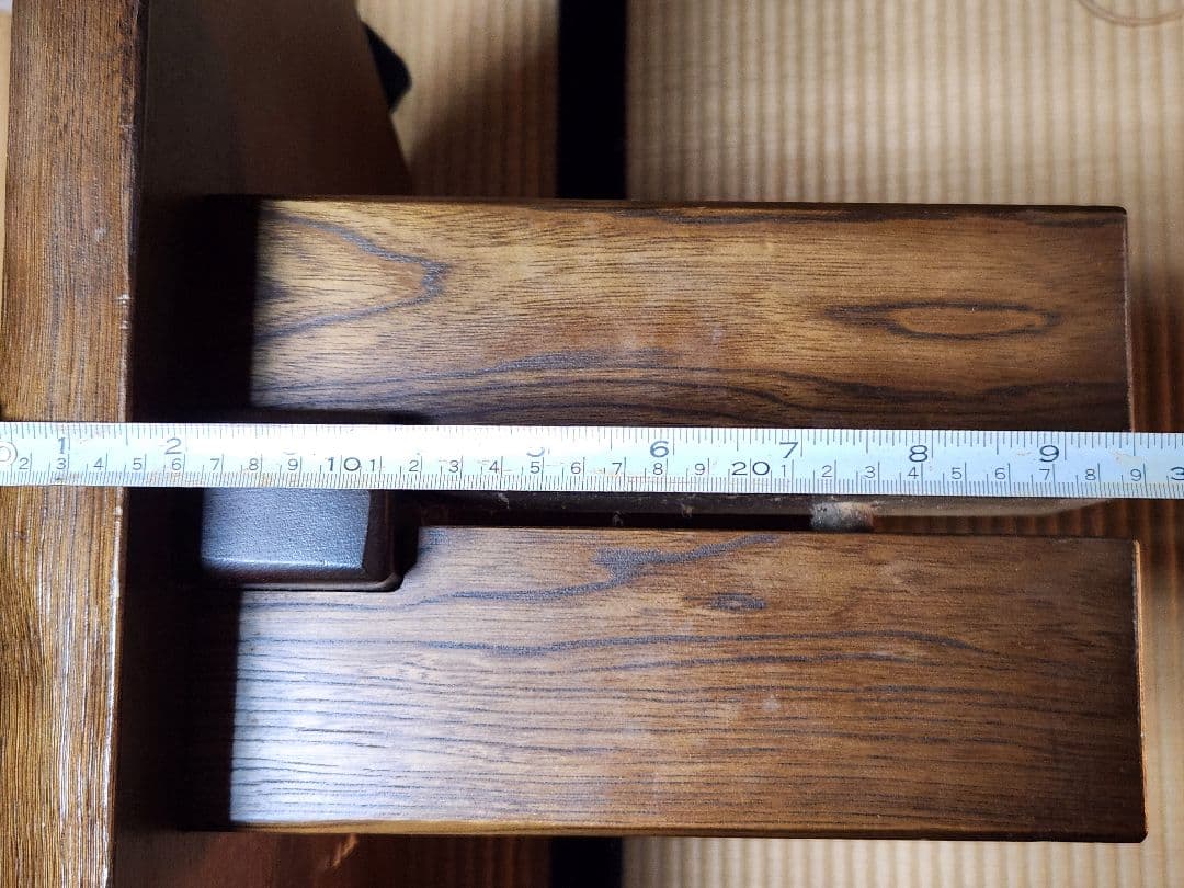 【2月処分】Karimoku　カリモク家具　一枚板　栓座卓 ローテーブル　廃盤品