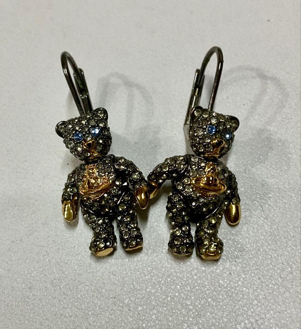 ★ぽ★vivienne westwood テディベアピアス
