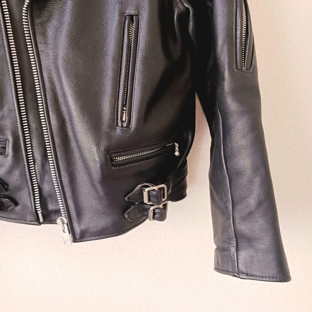 HELL CAT PUNKS ダブルライダースジャケット　牛革　ブラック　y2k