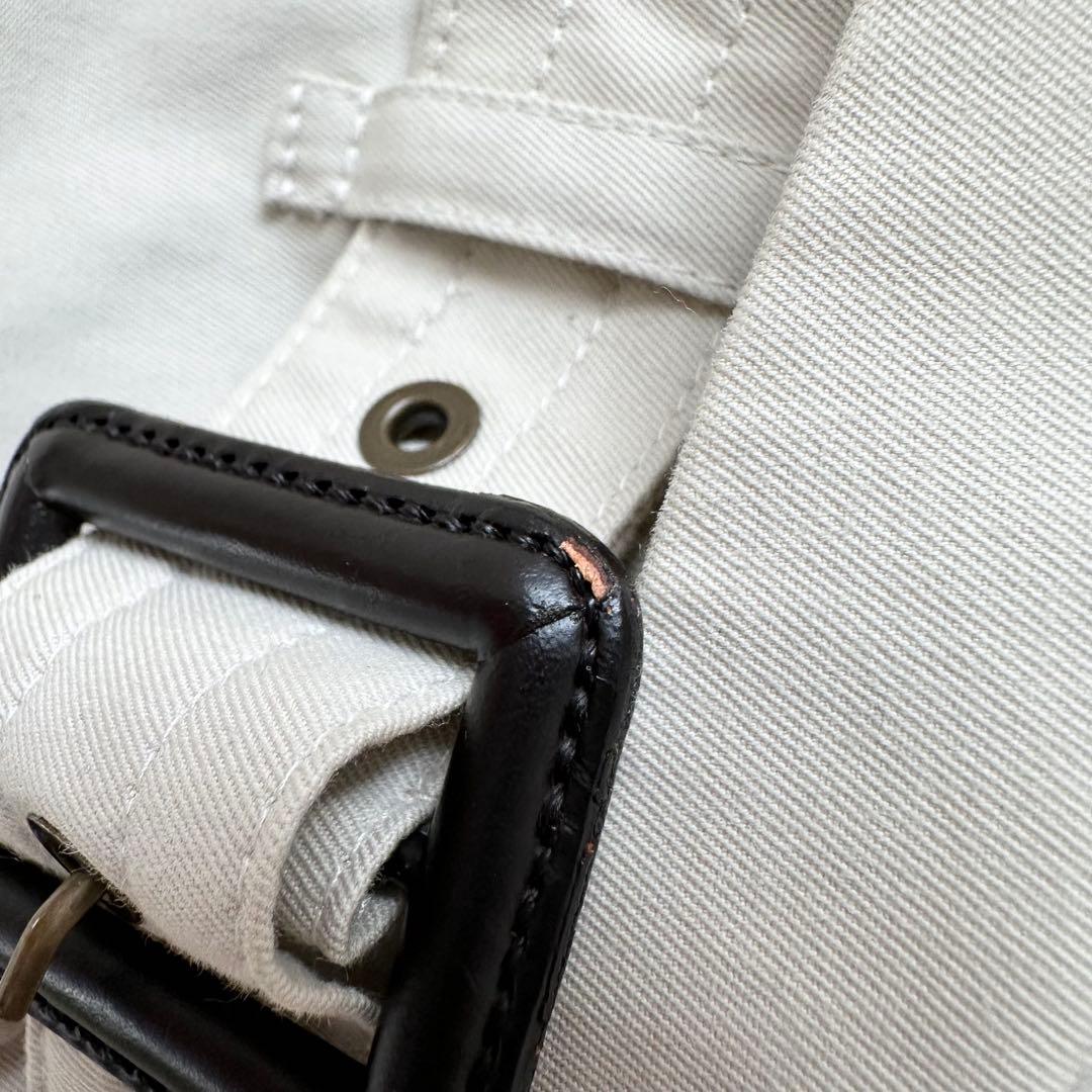 バーバリー 大きいサイズ ステンカラーコート ライナー付 ライトベージュ