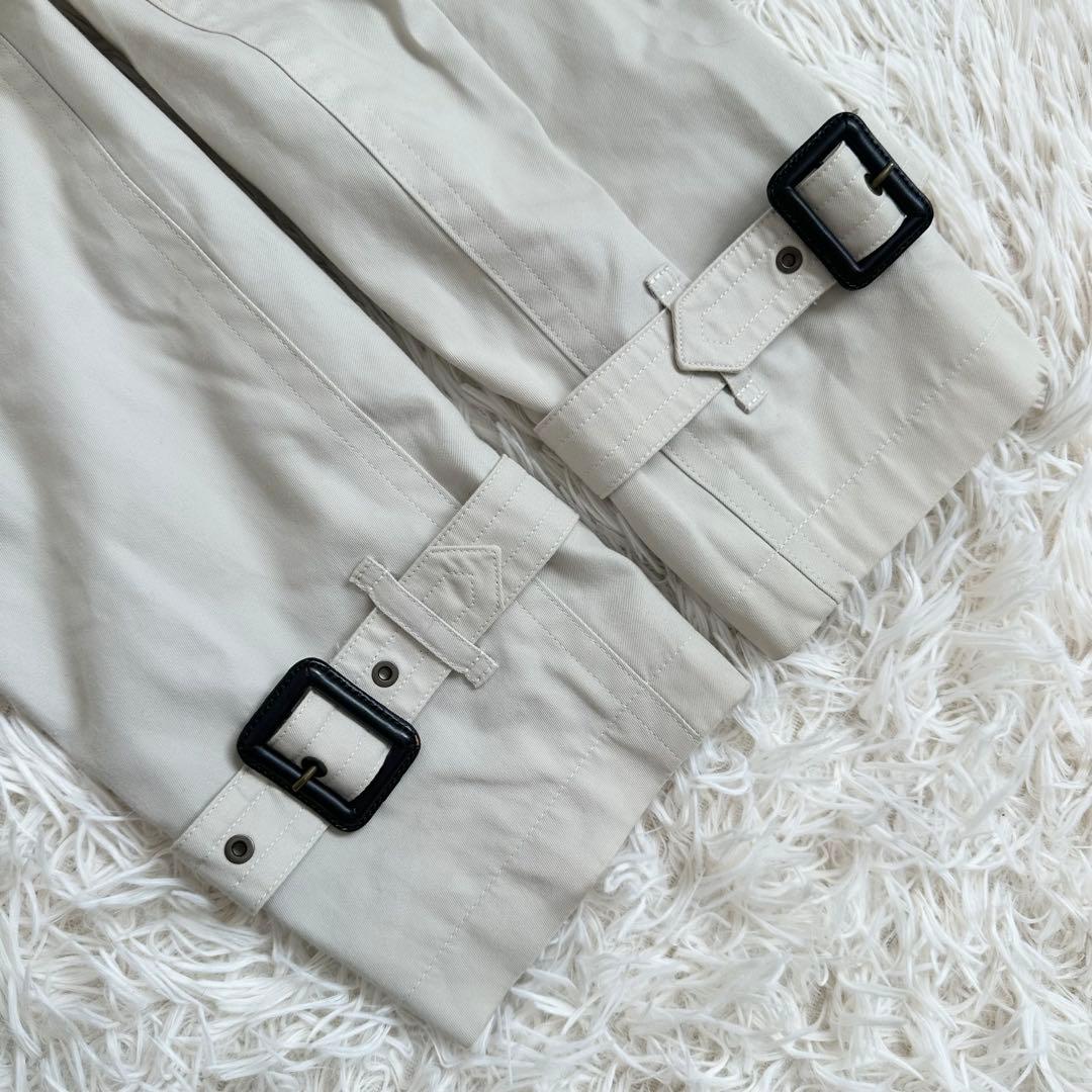 バーバリー 大きいサイズ ステンカラーコート ライナー付 ライトベージュ