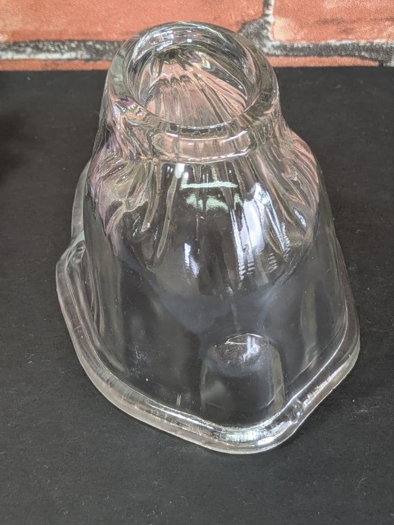 イギリス アンティーク ガラス製 ウサギゼリーモールド ３点セット