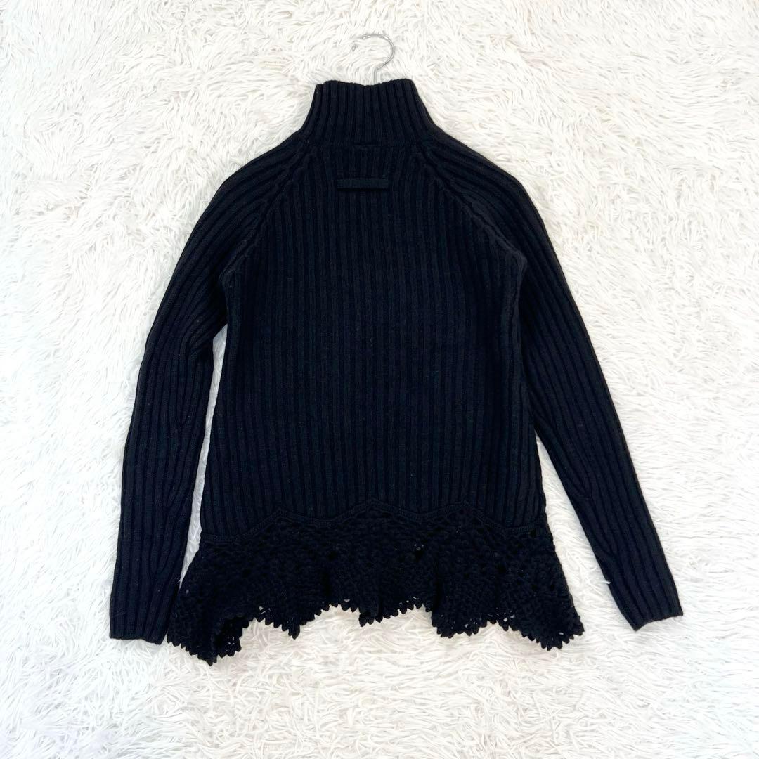美品JEAN PAUL GAULTIERジャンポールゴルチェ　鍵編みレースニット
