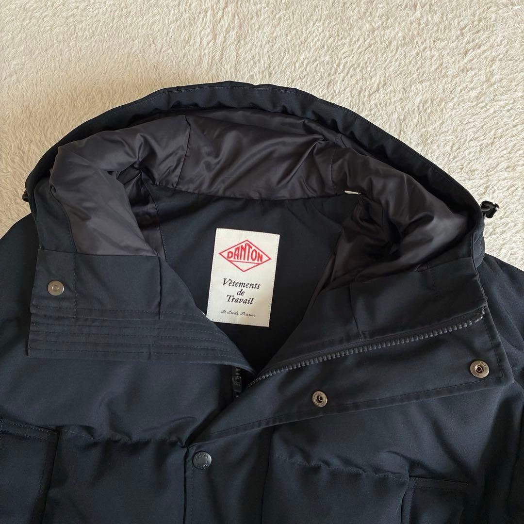 ダントン フード付き ダウンジャケット 撥水 Bshop 近年モデル 濃紺