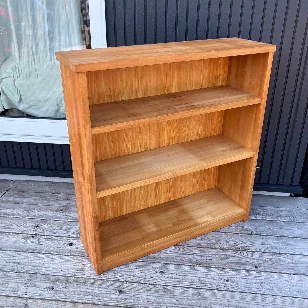 ② 昭和レトロ 古家具 古材 木製飾り棚 ディスプレイラック オープンラック