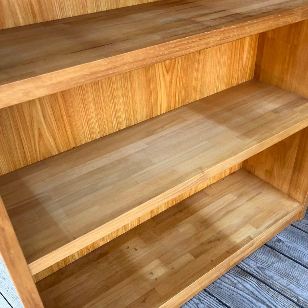 ② 昭和レトロ 古家具 古材 木製飾り棚 ディスプレイラック オープンラック