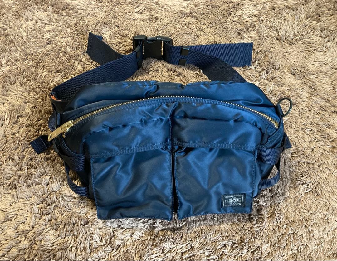 新品未使用☆ ポーター PORTER ウエスト バッグ アイアンブルー ネイビー