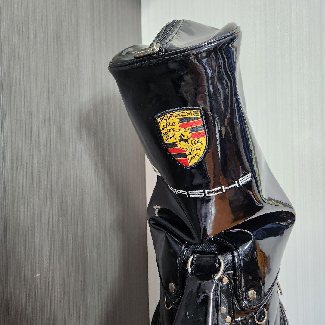 【非売品】PORSCHE ポルシェ ゴルフバッグ エナメル キャディバッグ
