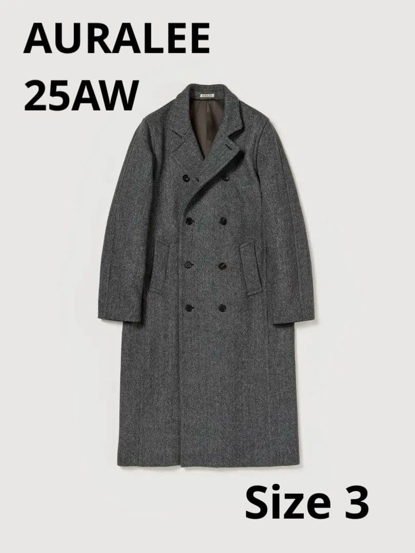 新品 AURALEE 25AW SHETLAND WOOL COAT 3