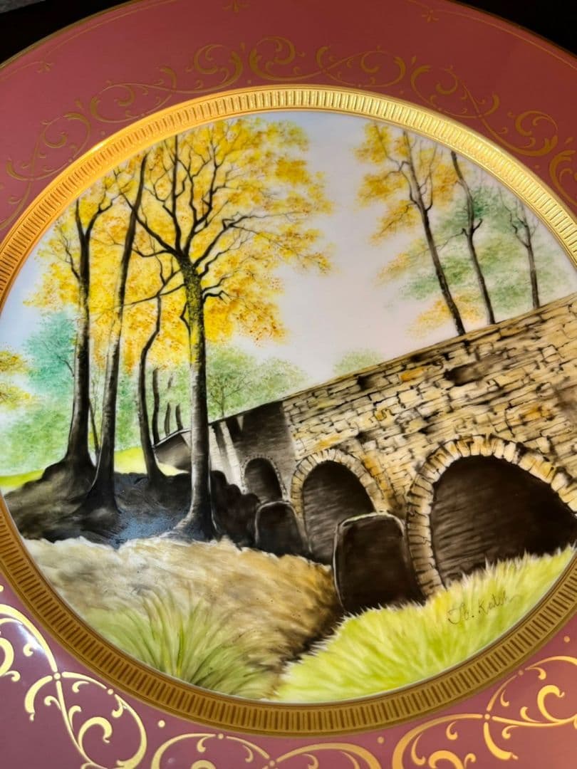 ハンドペイント　風景画