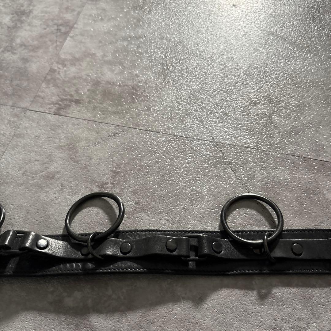 minus Ring belt ベルト　BLK メンズ