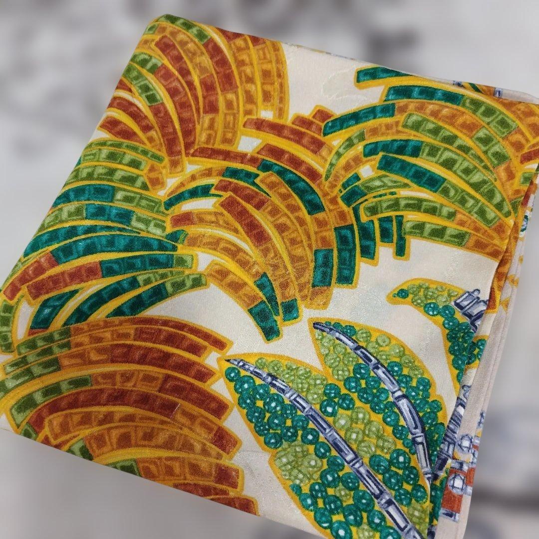 Cartier カルティエ　スカーフ 大判85cm 宝石 フラミンゴ ベージュ