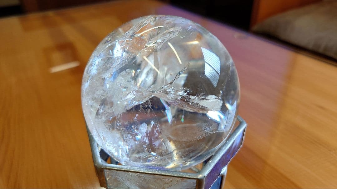 水晶玉　オブジェ