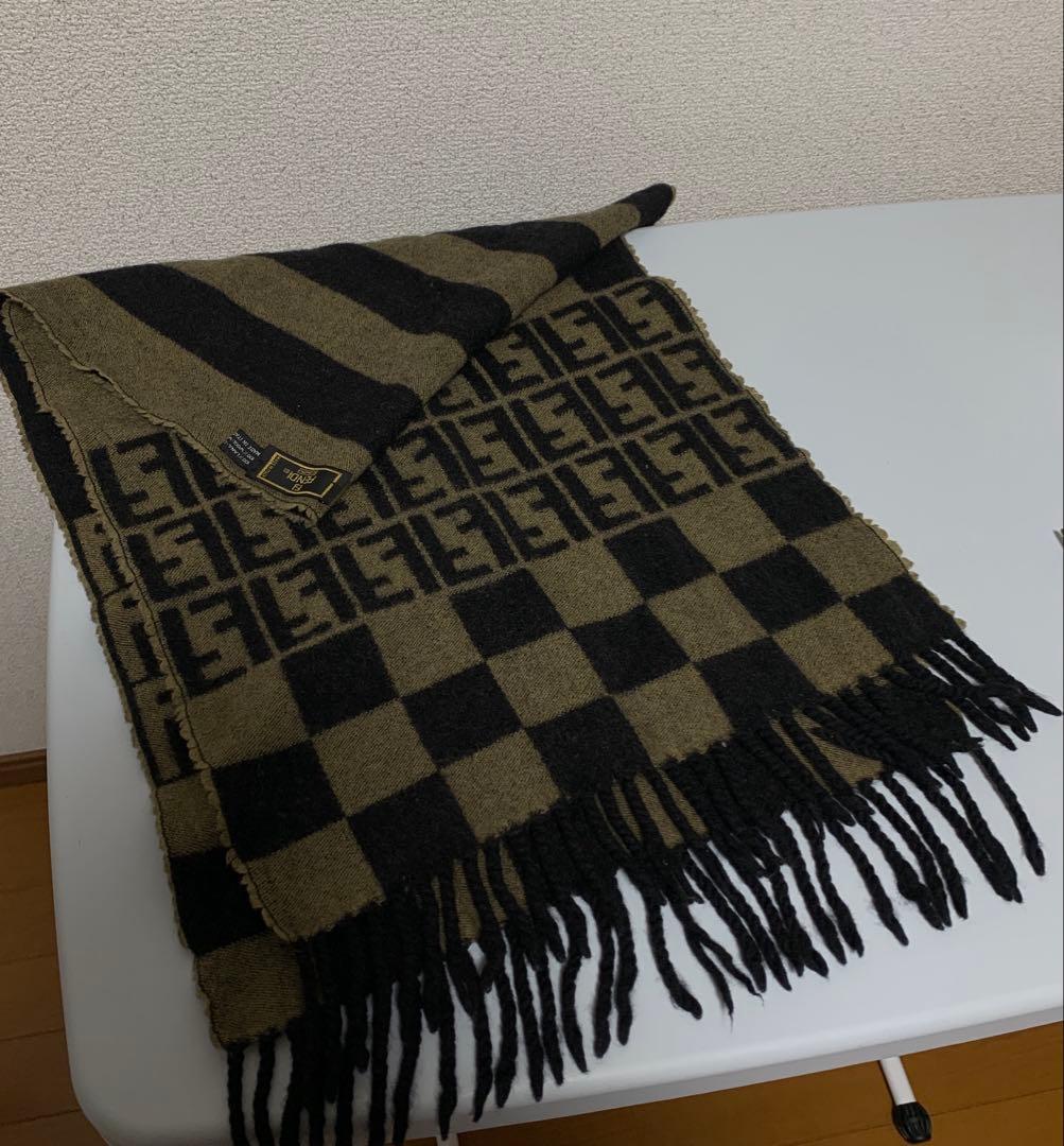 フェンディ セレブ 高級 レトロ ヴィンテージ ストール 羽織り ユニセックス