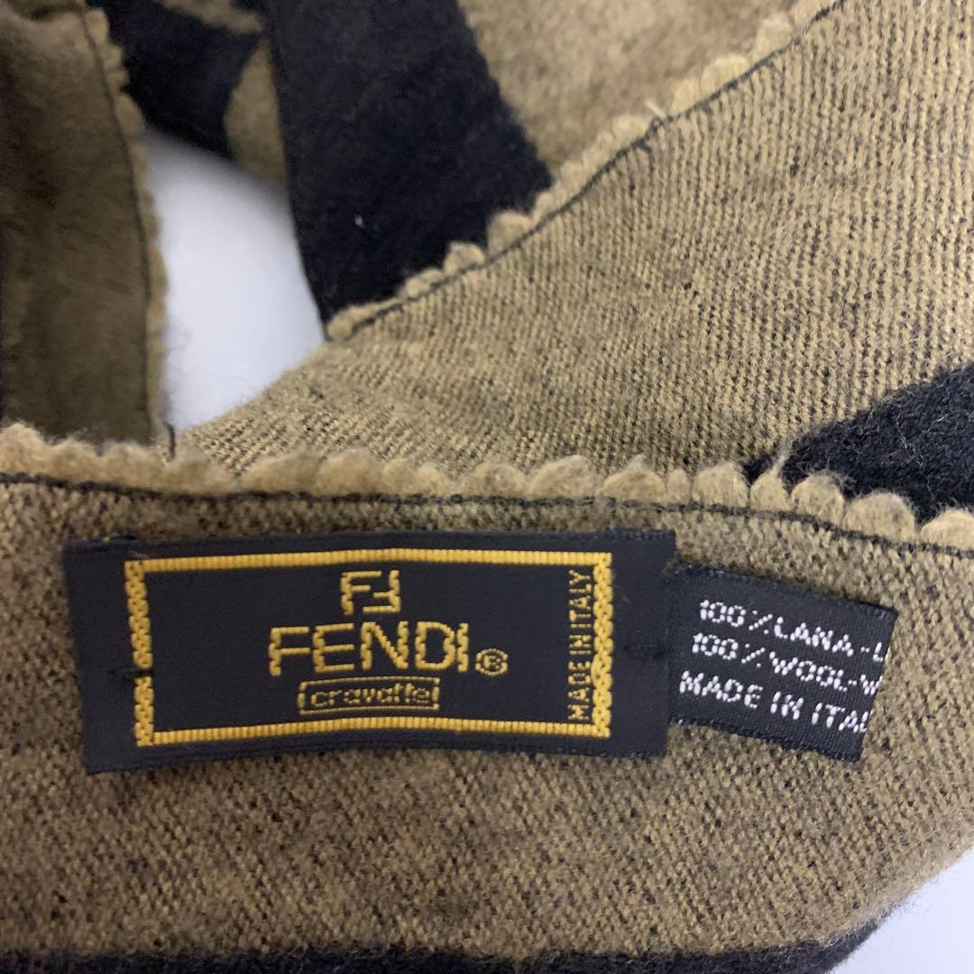 フェンディ セレブ 高級 レトロ ヴィンテージ ストール 羽織り ユニセックス