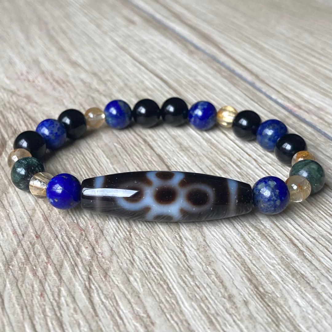 運気を爆上がりさせる/閃電五眼天珠・モリオン・ルチルクォーツ・他/パワーストーン