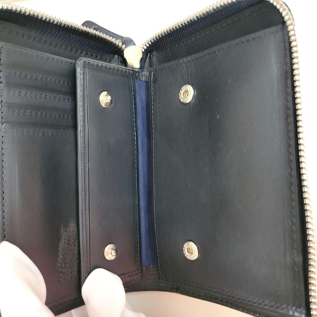 新品未使用　コルボ　ネイビー　L字ファスナー財布　1LD-0238