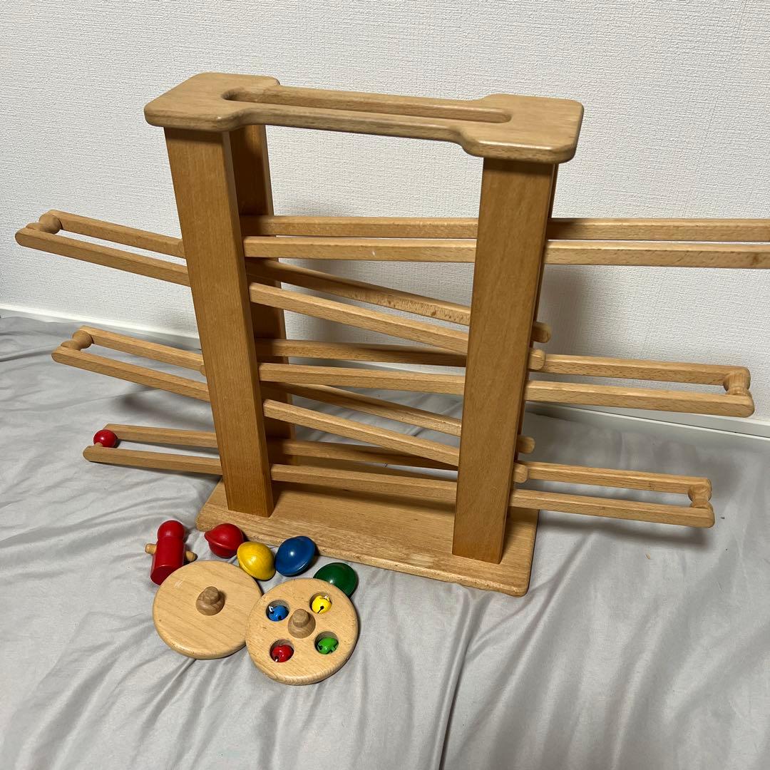 nic ニック　ドイツ　 木製　スロープトイ ニック社　希少　鈴付き円盤　追加