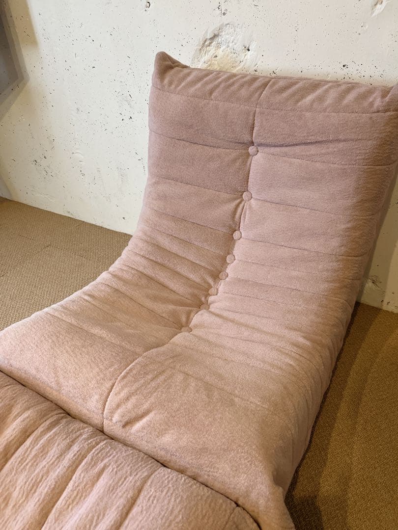 リーンロゼ風　ピンク 1人ソファオットマン付き