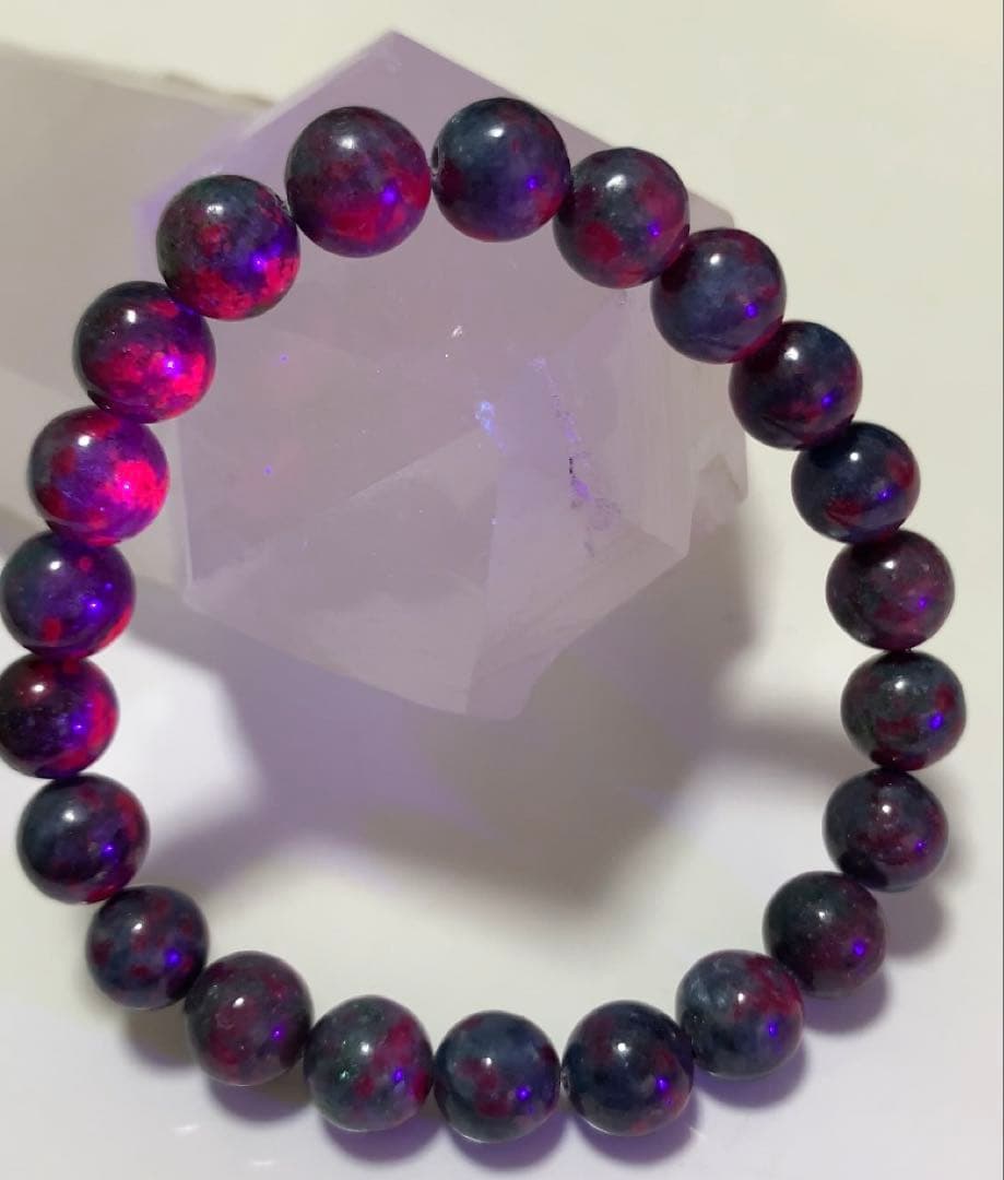 レアカラー❣️★高品質★天然★ ルビーサファイアインカイヤナイト　ブレスレット