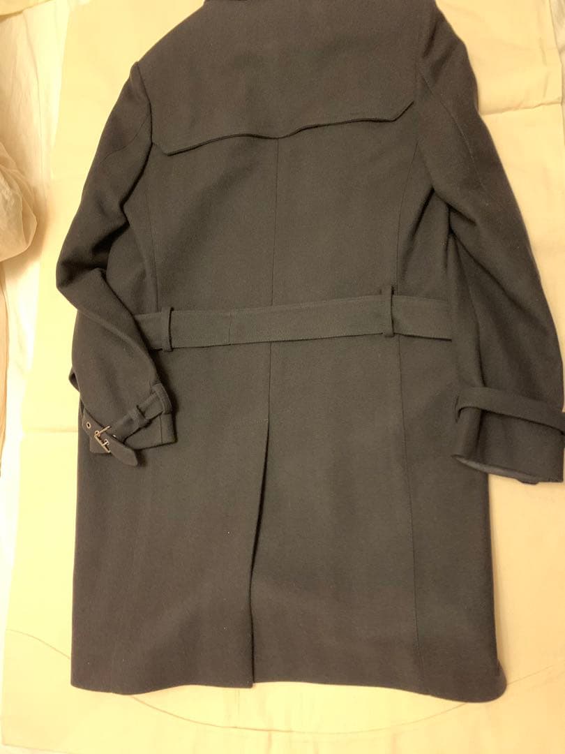 グッチ・ウールトレンチコート（美品、ブラック、サイズ46）