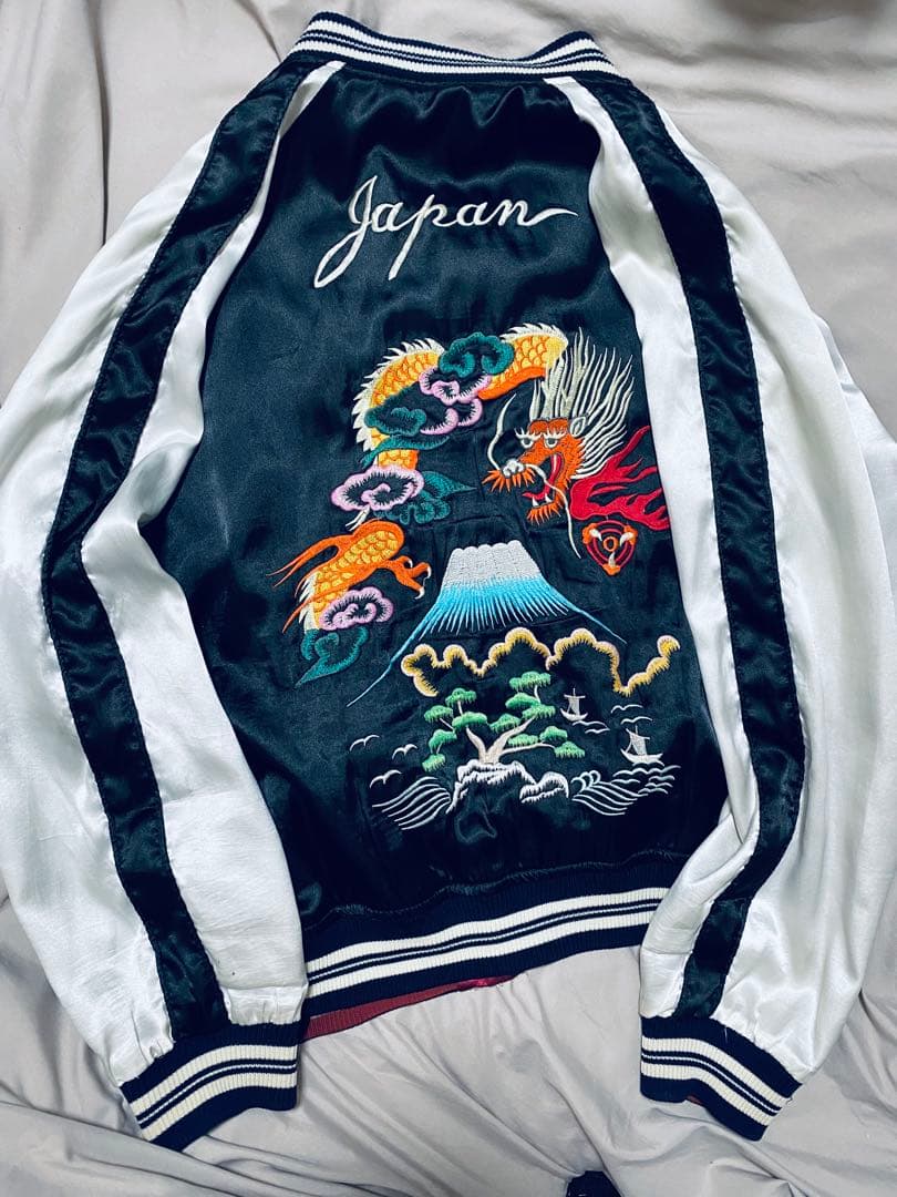 Humber 日本限定 2面用 虎龍 サテン unisex vintage