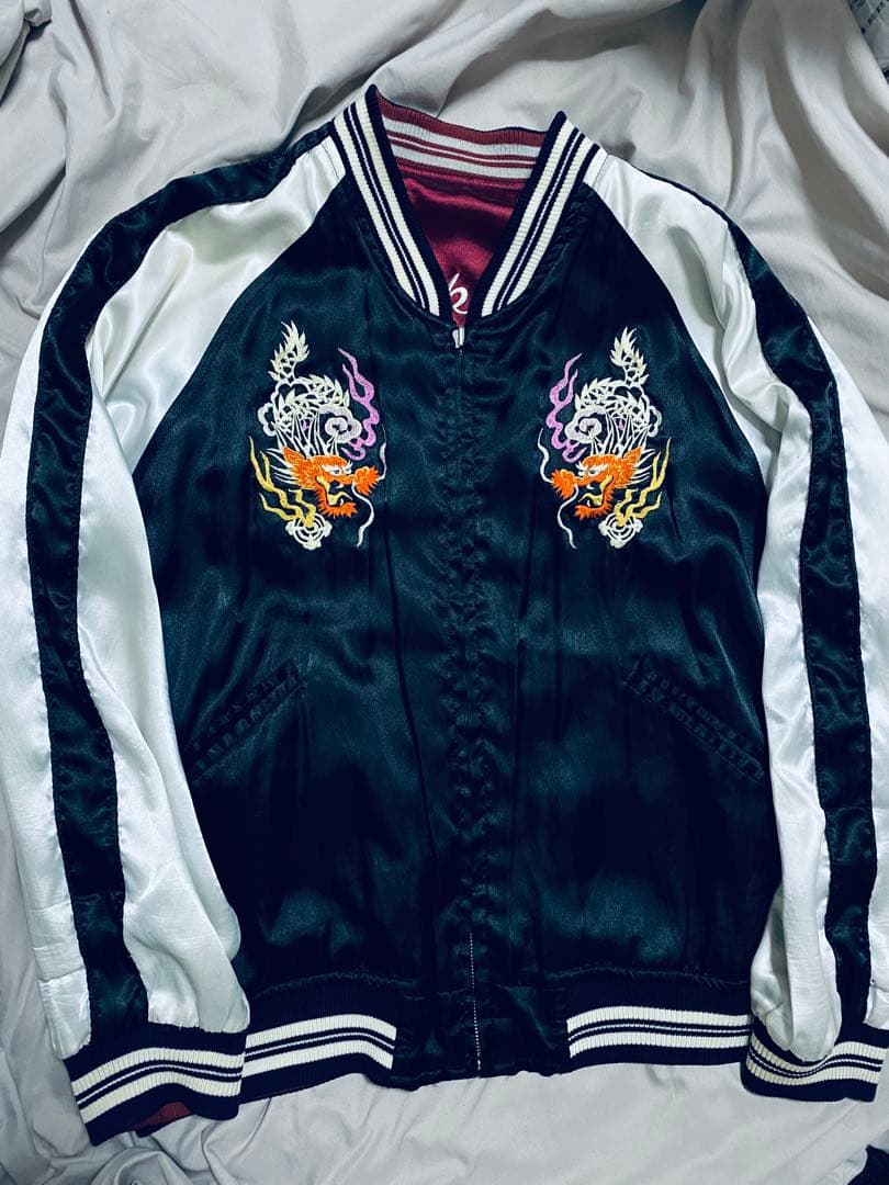 Humber 日本限定 2面用 虎龍 サテン unisex vintage