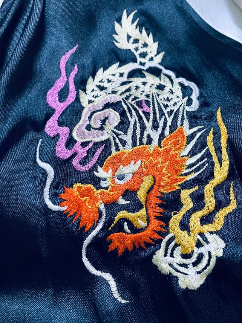 Humber 日本限定 2面用 虎龍 サテン unisex vintage