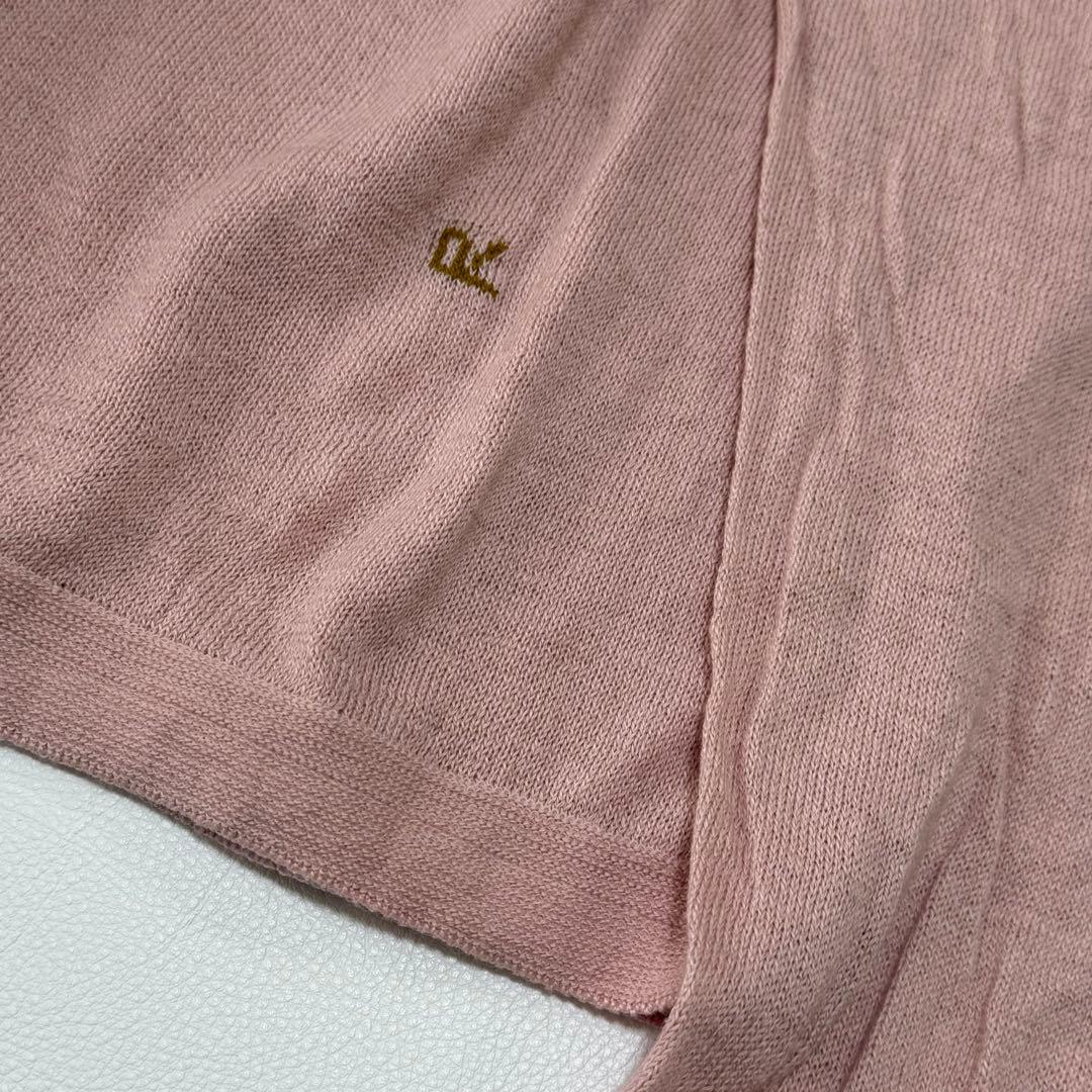 45R✨近年 ホール超ガーゼの45色908タートル ニット R刺繍 ピンク