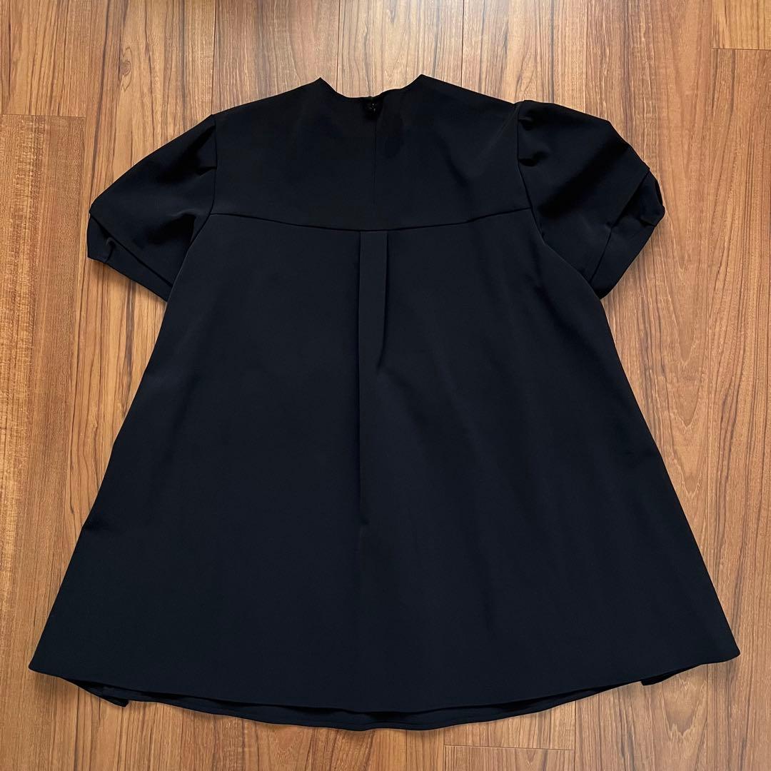 未使用 本日限定価格 YOKO CHAN パフスリーブ ブラウス 黒 F