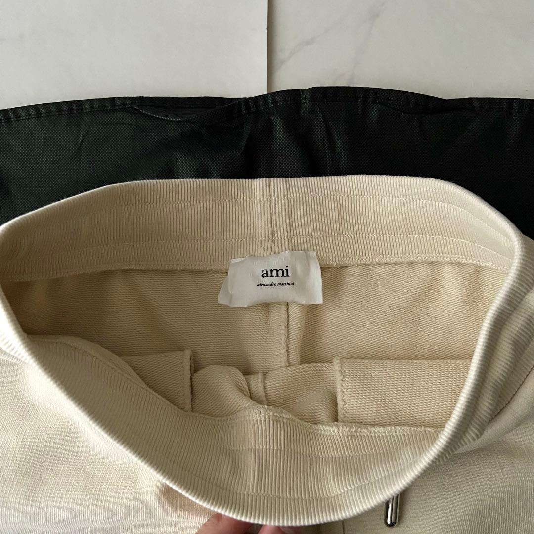 アミパリス スウェットパンツ 肉厚 ベージュ ヘビーウェイト XS ウエストゴム