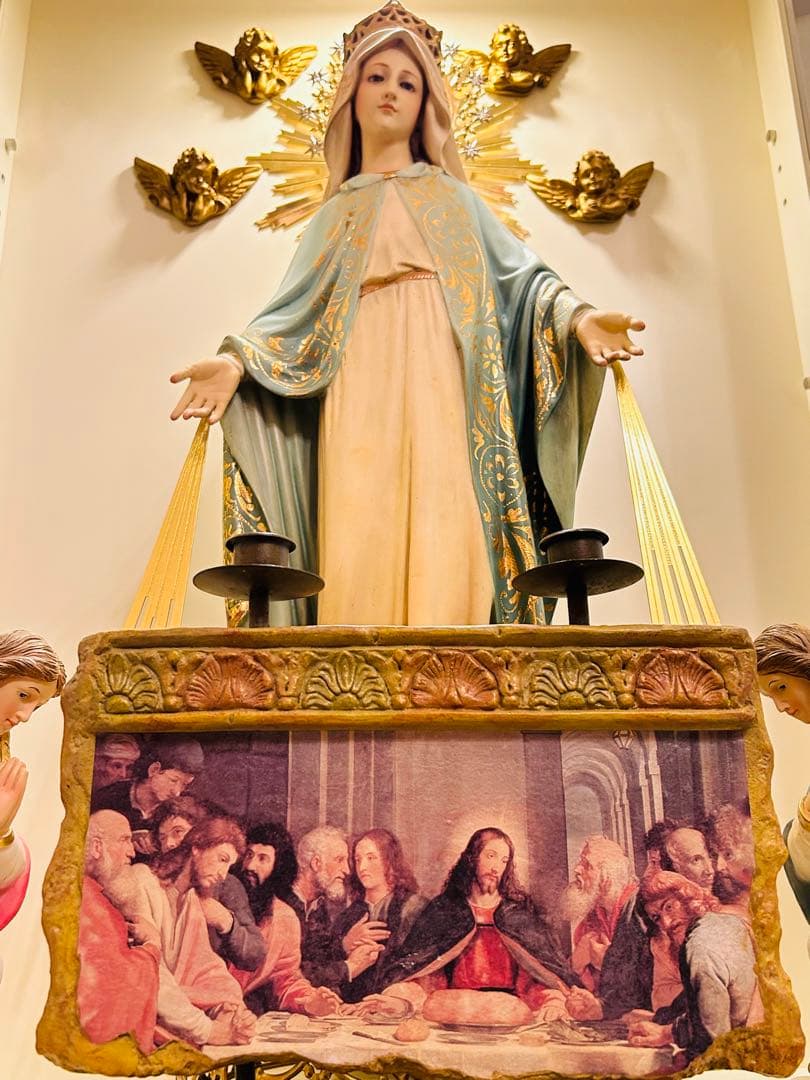 【希少】✞最後の晩餐ダブルキャンドルホルダー　アンティーク調