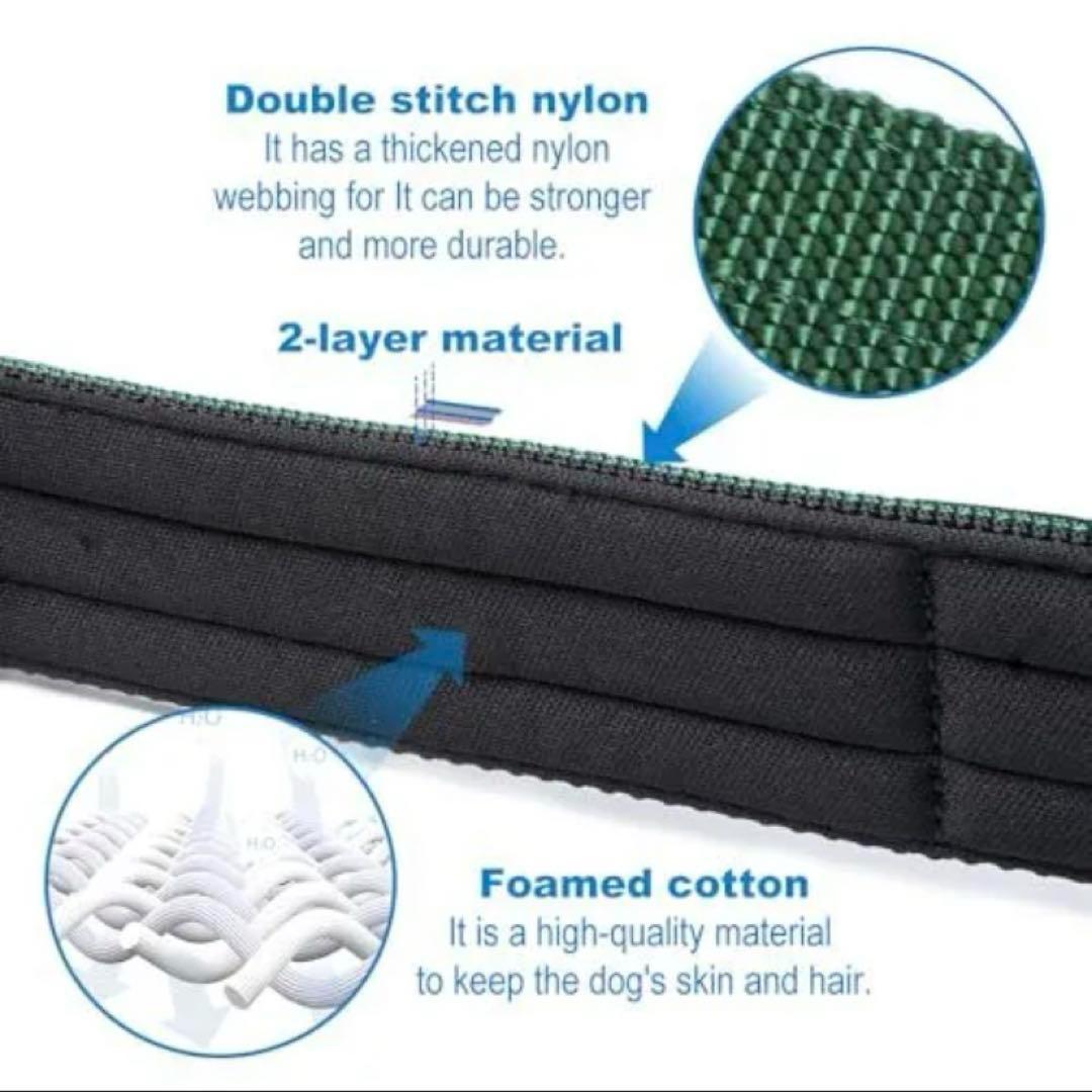 ❤️TSPRO タクティカルドッグカラー 犬用 軍用グレード 強力　パープル　L