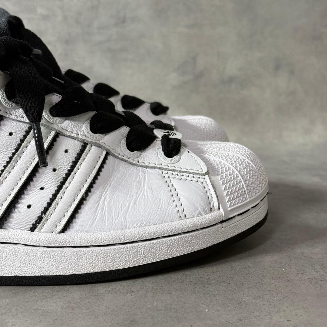 アディダス スーパースター II レザー ホワイト ブラック 26.5 人気