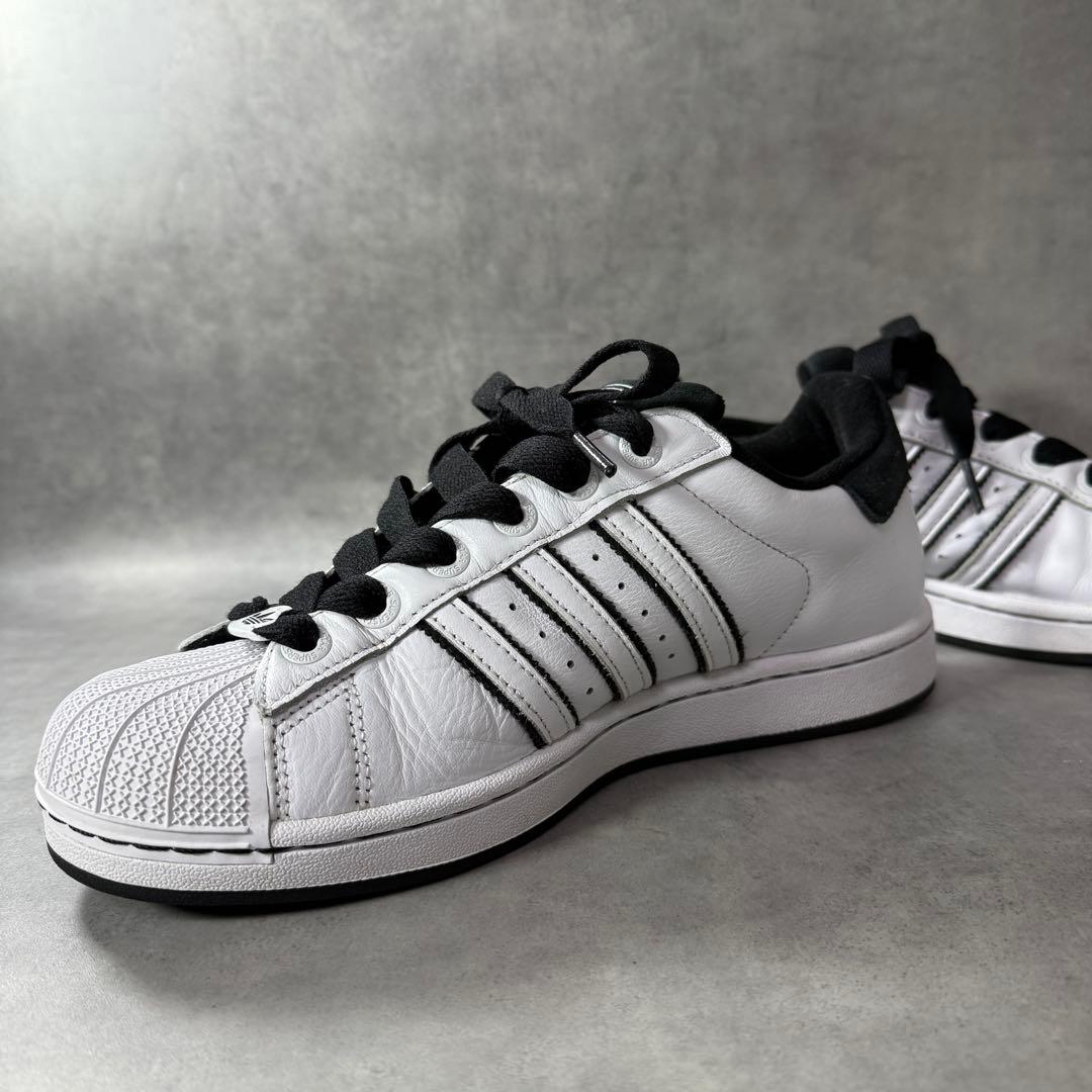 アディダス スーパースター II レザー ホワイト ブラック 26.5 人気