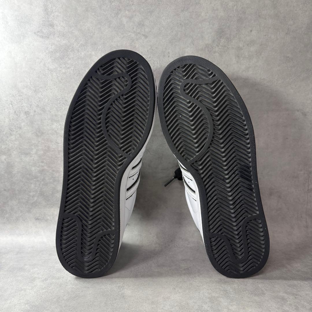 アディダス スーパースター II レザー ホワイト ブラック 26.5 人気