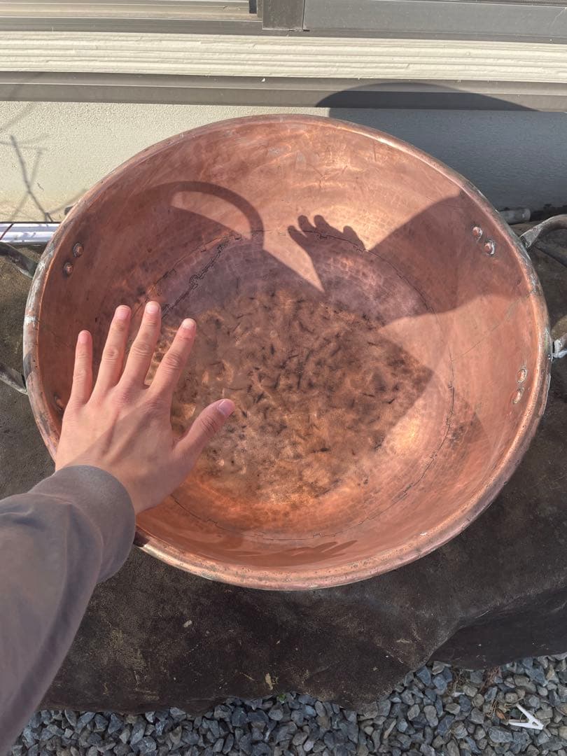 中古　52cm 銅鍋