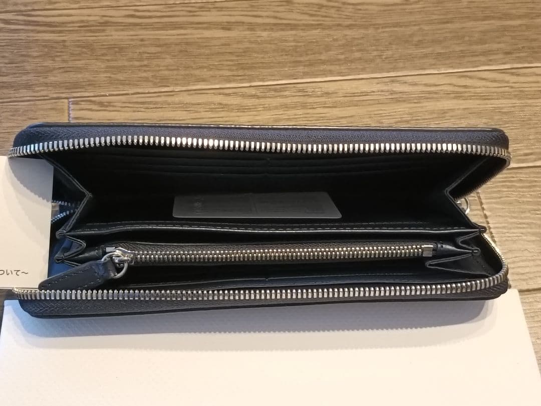 LACOSTE ブラックネイビーレザー