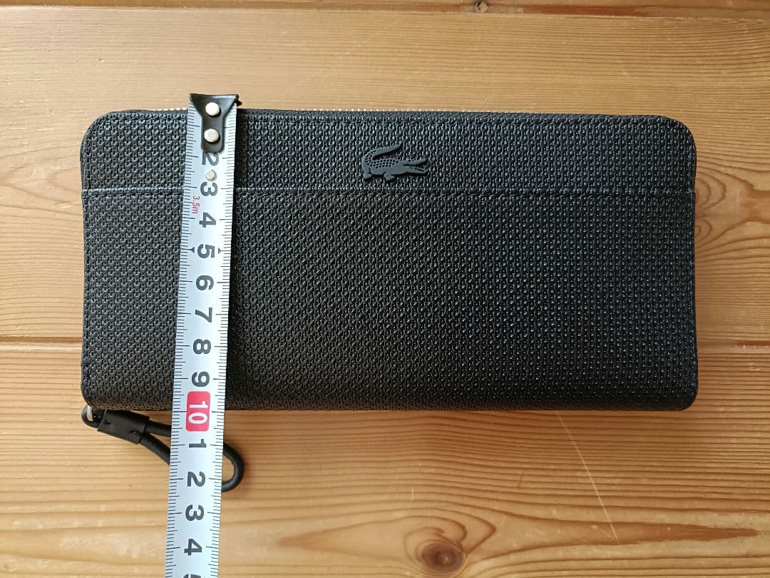 LACOSTE ブラックネイビーレザー