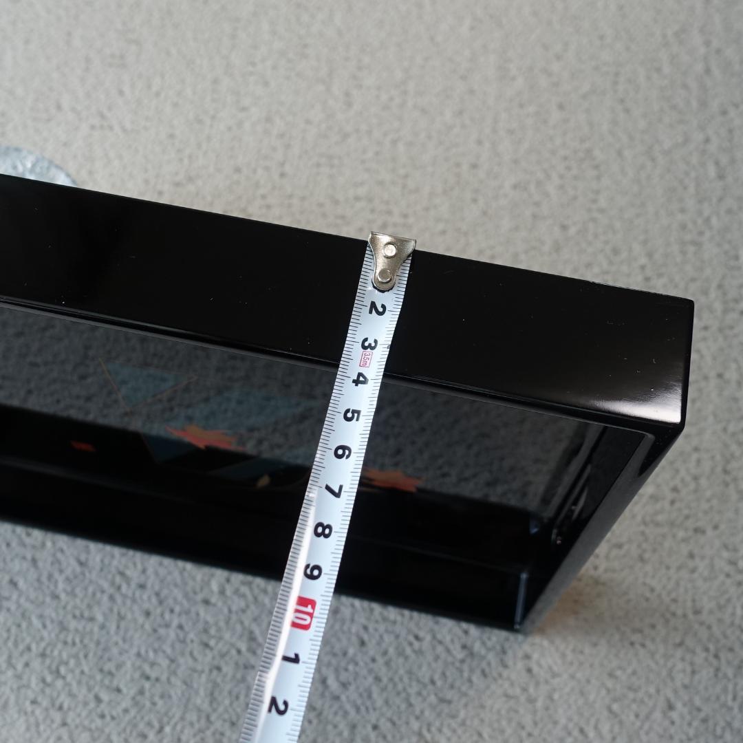 会津塗り 会津漆器 長手盆 長角盆 トレイ 黒塗り