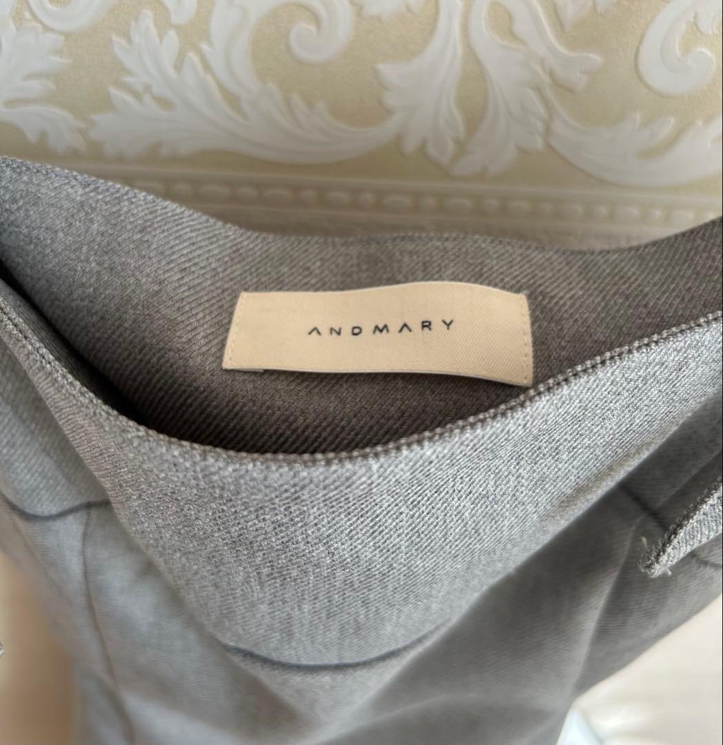 AND MARY Karen knit set mini dress グレー S