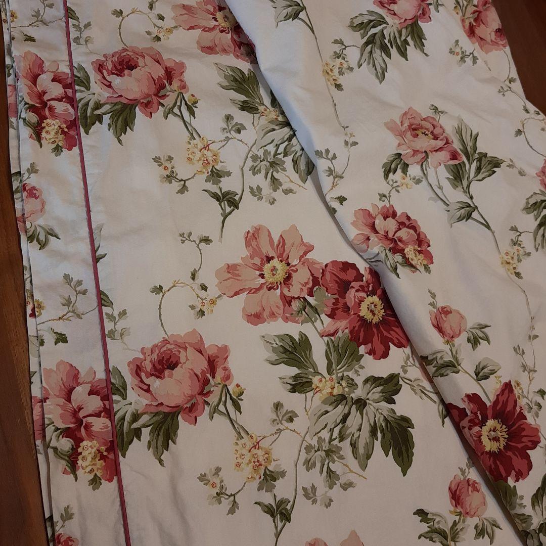 最終値下げ★美品★ ローラアシュレイ　デュベカバー　ピオニー（キング）