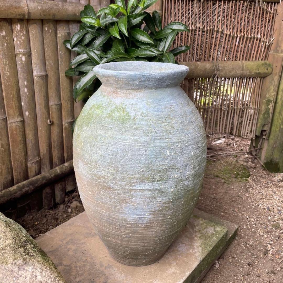 壺 傘立て 花器 約43㎝ ビンテージ アンティーク風 オブジェ