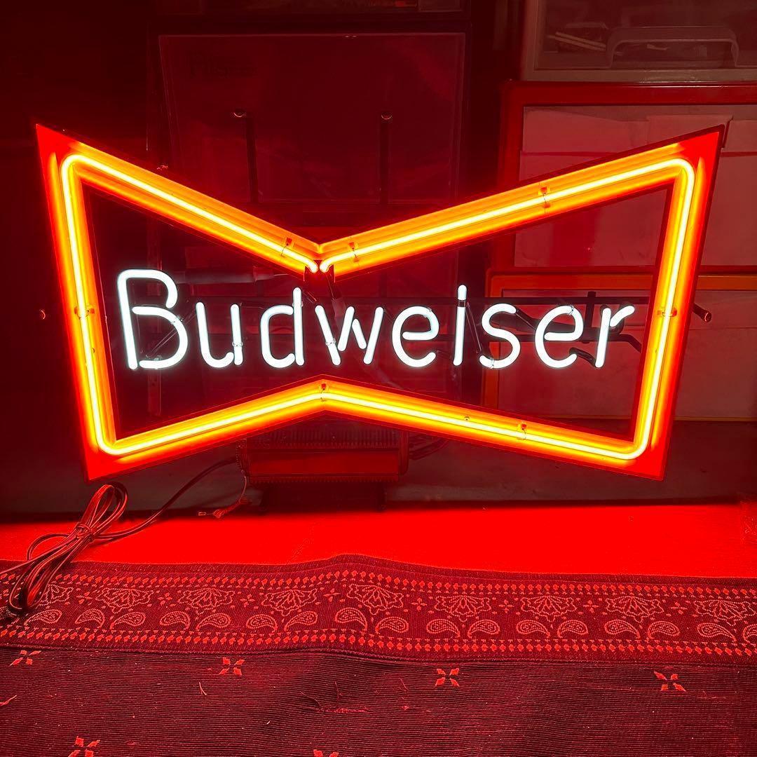 新品　希少　当時物　バドワイザー ヴィンテージ　 看板　 ネオン管