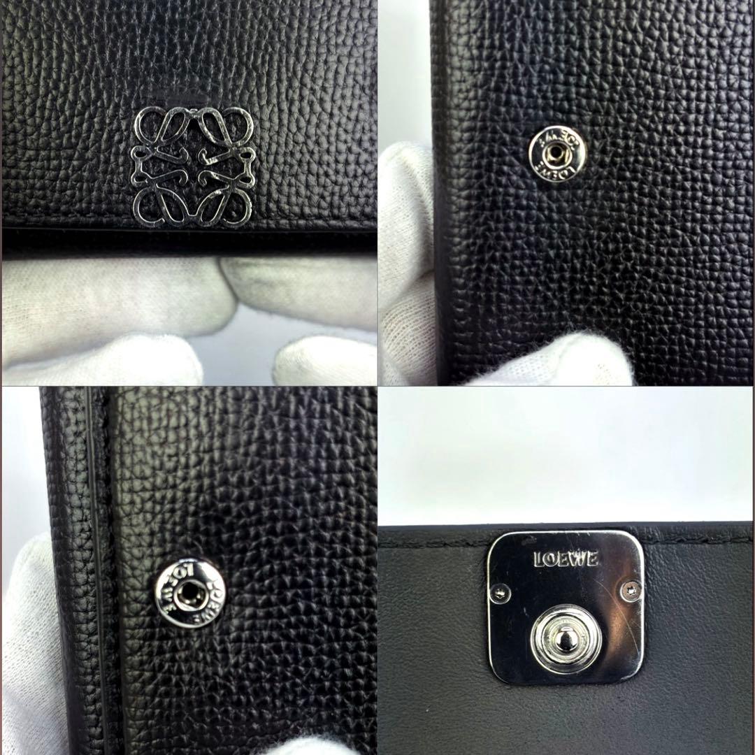【正規品✨】LOEWE アナグラム トライフォールド ウォレット三つ折り財布