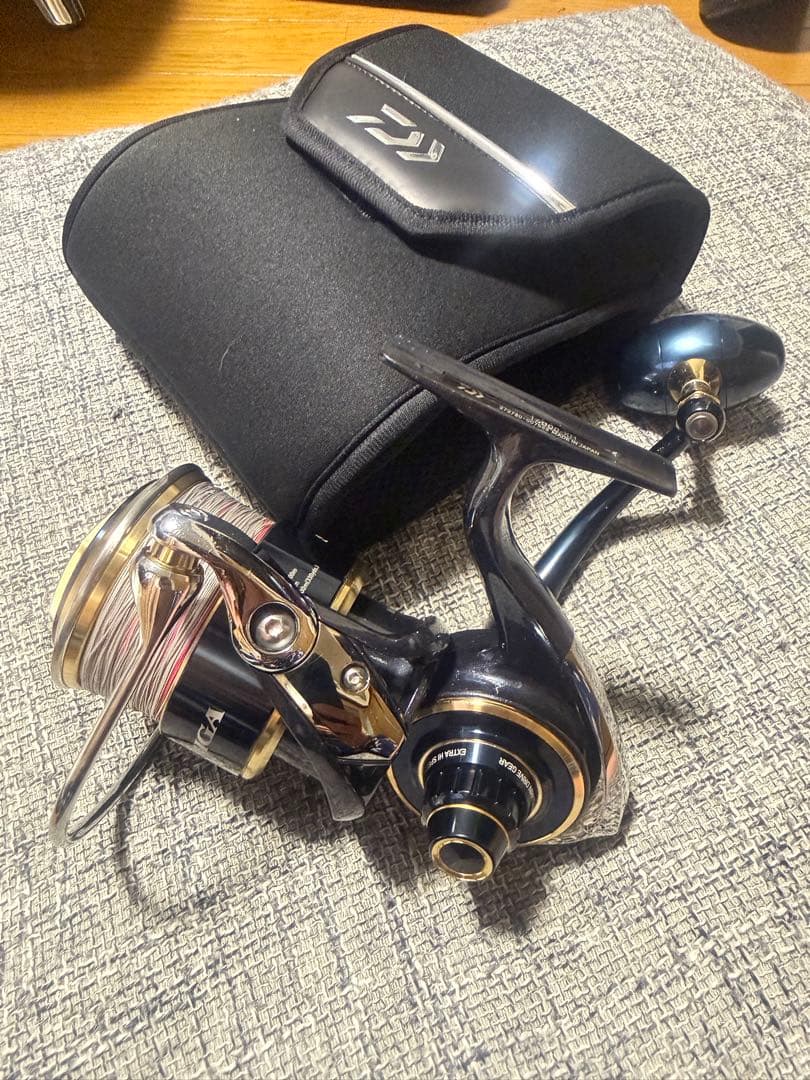 極上品20ソルティガ14000XHスピニングリール 巻き軽、ケース付き箱無し