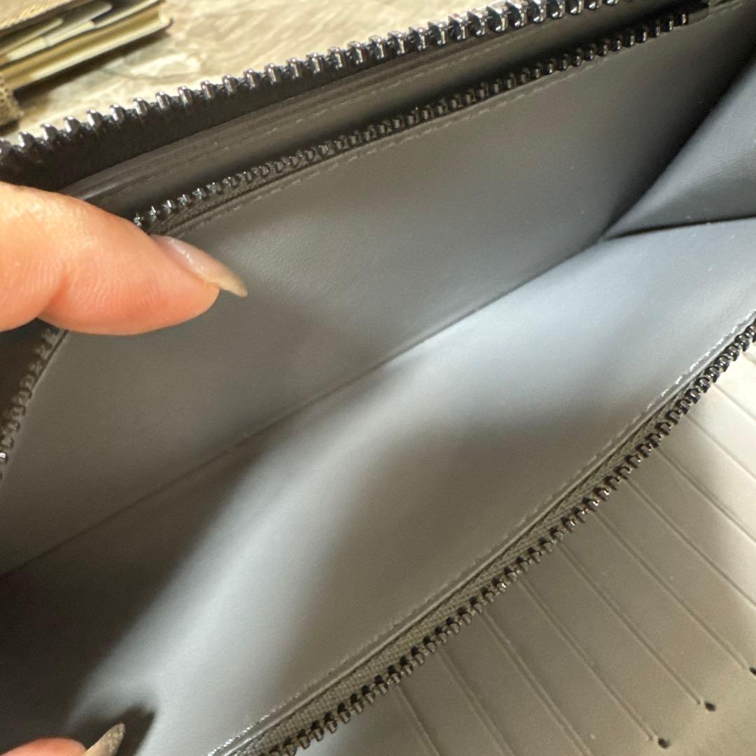 Louis Vuitton グレー 長財布 モノグラム　箱付き