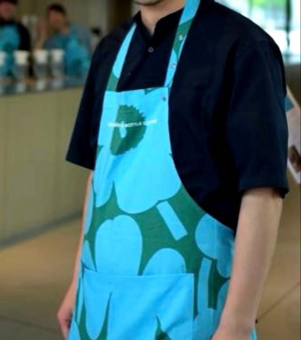 ☺︎新品未使用　マリメッコ×ブルーボトルコーヒー　コラボ　エプロン　限定☺︎